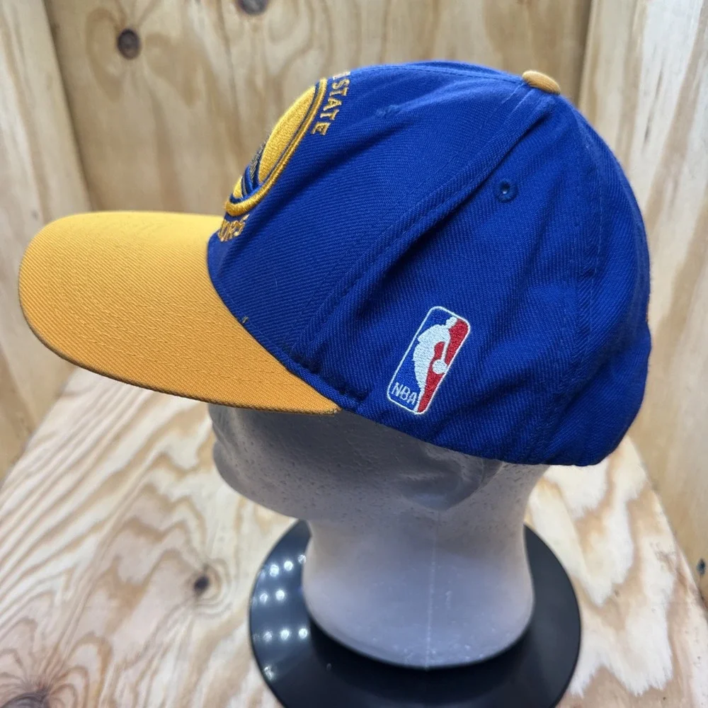 Golden State‎ Warriors Snapback Hat Blue Yellow Mitchell & Ness Embroidered